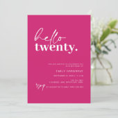 ホットピ鮮やかンクこんにちは20th誕生日パーティー 招待状 (スタンド正面)