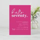 ホットピ鮮やかンクこんにちは70th誕生日パーティー 招待状 (スタンド正面)