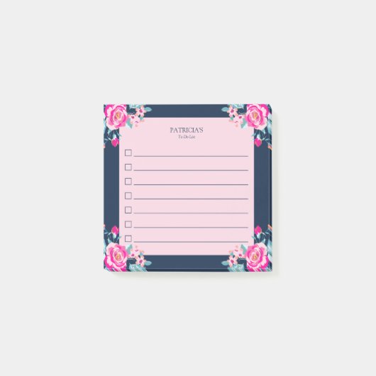 ホットピ鮮やかンクバラの名前をカスタムする一覧へ ポストイット (正面)