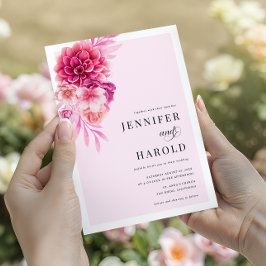 ホットピ鮮やかンクフローラQRコードすべて結婚の 招待状