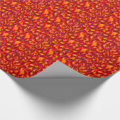 ホットファイアフレイムスデザインギフトラップ紙 ラッピングペーパー (角)