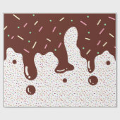 ホットファッジと散水 ラッピングペーパー (フラット)