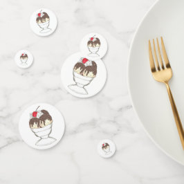 ホットファッジアイスクリームサンデザートスクープ店 コンフェッティ