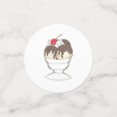 ホットファッジアイスクリームサンデザートスクープ店 コンフェッティ (スモール正面)