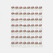 ホットファッジアイスクリームショップサンデグルメ フリースブランケット (正面)