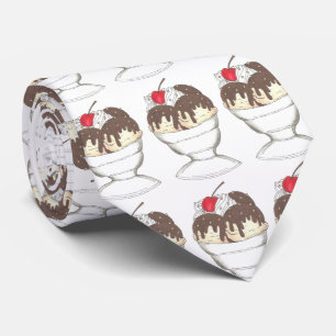 ホットファッジアイスクリームショップサンデーグルメタイ ネクタイ