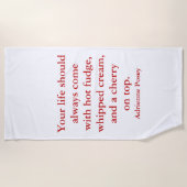 ホットファッジビーチタオル ビーチタオル (正面)