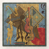 ホットファンキージャズ ガラスコースター (正面)