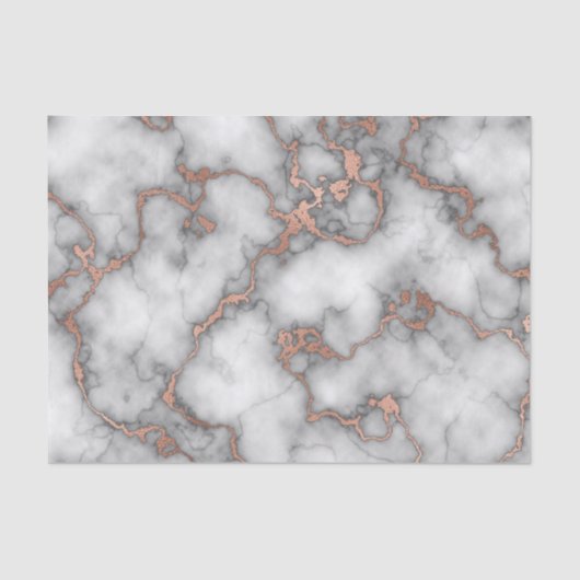 ホットフォイルバラ金ゴールド大理石デザイン 薄葉紙 (正面)