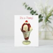 ホットフッジサンデレトロアイスクリーム招待状 招待状 (スタンド正面)