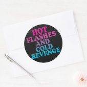 ホットフラッシュとコールドリベンジ ラウンドシール (封筒)