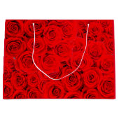 ホットフラワーレッドローズ ラージペーパーバッグ (正面)