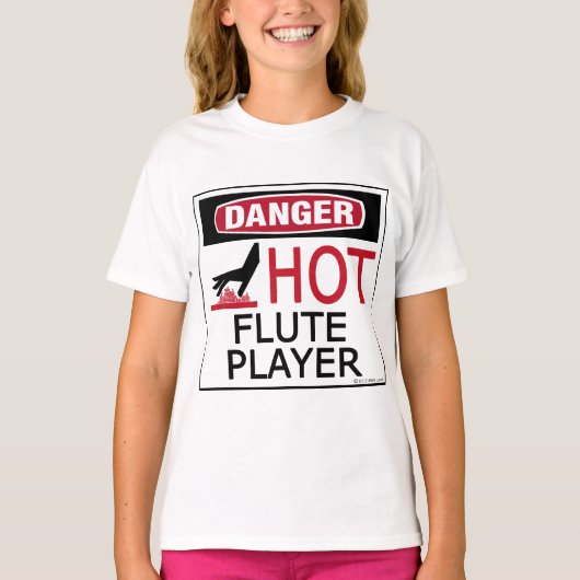 ホットフルート奏者 Tシャツ (正面)