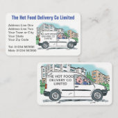 ホットフード持ち帰り配送会社 名刺 (正面/裏面)