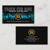 ホットブカッコいいルー電気稲妻金ゴールドセミトラック 名刺 (正面/裏面)