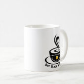ホットブラックと甘い コーヒーマグカップ (正面右)