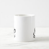 ホットブラックと甘い コーヒーマグカップ (中央)