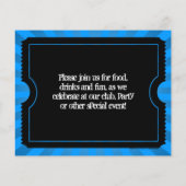 ホットブルーチケットチラシカスタム印刷 チラシ (裏面)