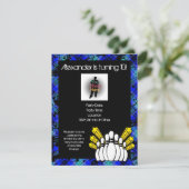 ホットブルーボーイズフォトボーリングパーティの招待状 招待状 (スタンド正面)