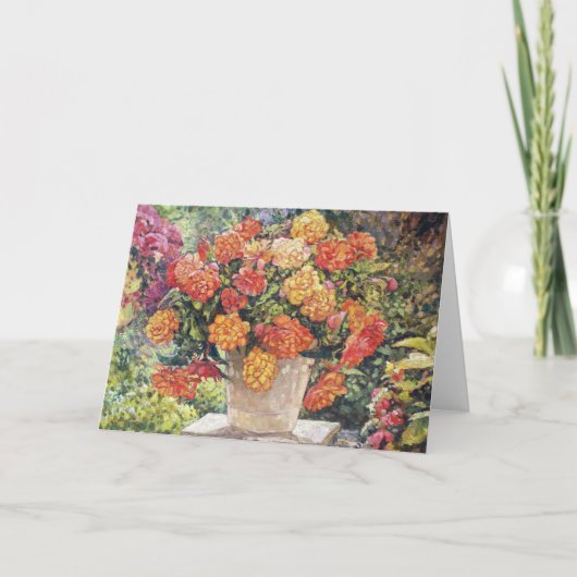 ホットベゴニアグリーティングカード カード (正面)