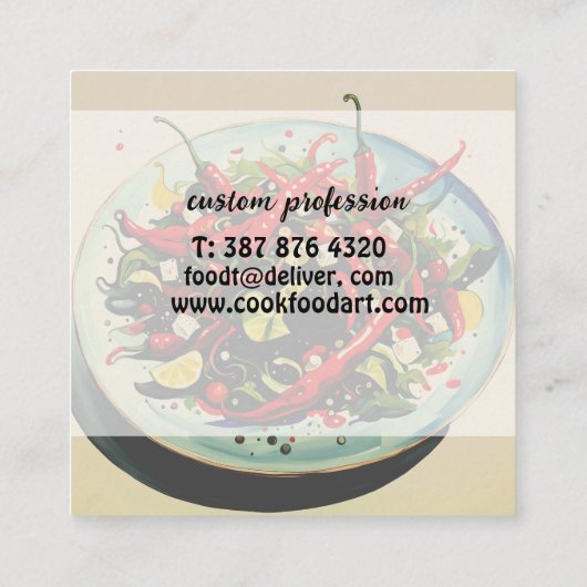 ホットペッパーサラダ スクエア名刺 (裏面)