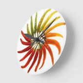 ホットペッパー・レインボー ラウンド壁時計 (傾斜)