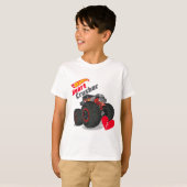 ホットホイールバレンタインハート破砕機 Tシャツ (正面フル)