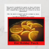 ホットホリデーパンチレシピ ポストカード (正面/裏面)