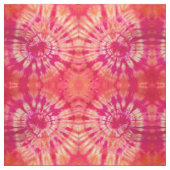 ホットマゼンタおよびオレンジ色の絞り染め織物 ファブリック (見本)