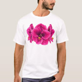 ホットマゼンタの花 - Tシャツ (正面)
