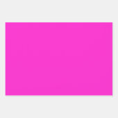 ホットマゼンタ無地の色 ラッピングペーパーシート (正面)