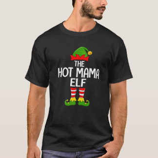 ホットママエルフ クリスマスマッチングファミリーエルフケース Tシャツ
