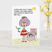 ホットマママオーバーザヒルマルチニビーチカード カード (黄色い花)