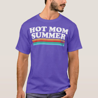 ホットマママサマーレトロパームツリー Tシャツ