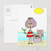 ホットマママルティーニビーチ葉書 ポストカード (正面/裏面)