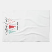 ホットマメリークリスマスツリーキッチンタオル キッチンタオル (横)