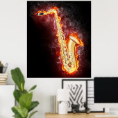 ホットミュージックポスター ポスター (ホームオフィス)