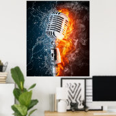 ホットミュージックポスター ポスター (ホームオフィス)