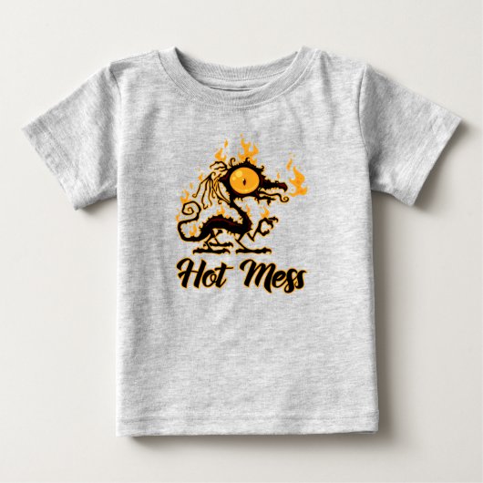 ホットメイスクリスピードラゴン ベビーTシャツ (正面)