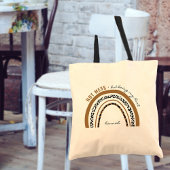 ホットメイスマイ最高のアニマルプリントレインボー トートバッグ