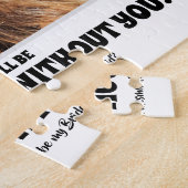 ホットメイスンおもしろいグ – 花嫁プロポーザル写真 ジグソーパズル (側面)