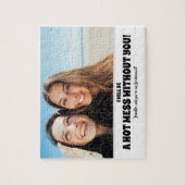 ホットメイスンおもしろいグ – 花嫁プロポーザル写真 ジグソーパズル (縦)