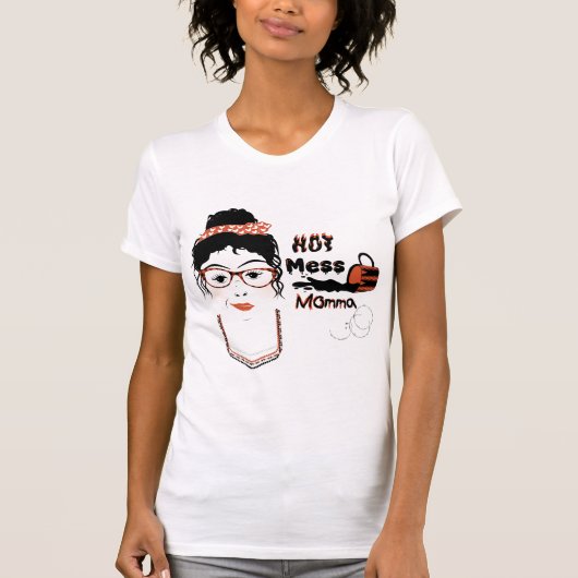 ホットメスママ Tシャツ (正面)