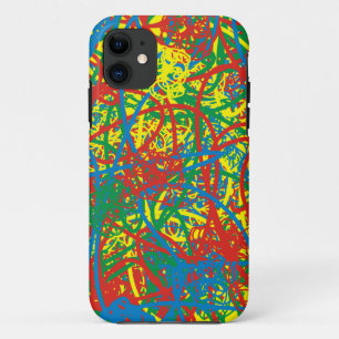 ホットメッカラフルグブラスト赤いイエローグリーンアート iPhone 11 ケース
