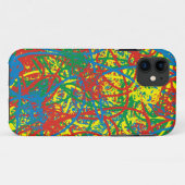 ホットメッカラフルグブラスト赤いイエローグリーンアート Case-Mate iPhoneケース (裏面(横))