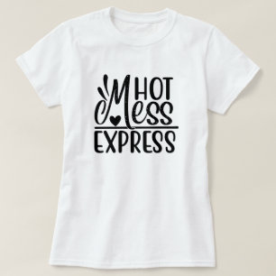 "ホットメッ表現シュ"皮肉な引用文デザインTシャツ Tシャツ