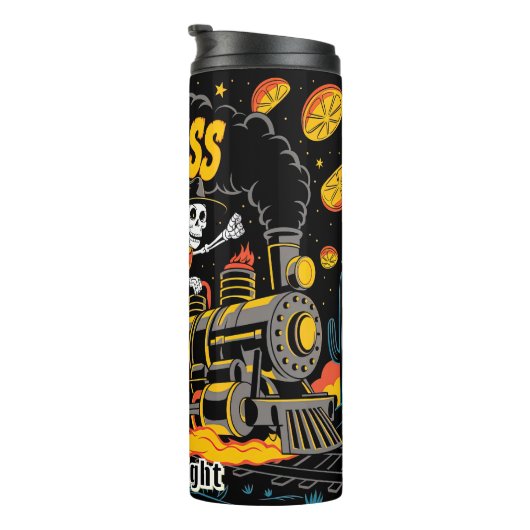 ホットメディ表現ススケルトントレイン タンブラー (回転右)