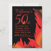 ホットライクファイアマイルストーン招待状 招待状 (正面)