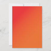 ホットライクファイアマイルストーン招待状 招待状 (裏面)