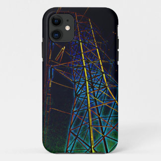 ホットラインのパワーラインの電話箱 iPhone 11 ケース